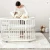 Import New Design wood beds baby cribs baby cradle Circular bed round oval crib from China