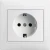 Import New Designed Eco-Friendly Electrical  Switching Power Supply Push Button 1 gang 2 way switch socket europe type from China