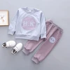 New fashion children&#039;s clothing sets pullover thickening hoodie sweatshirts and pants set