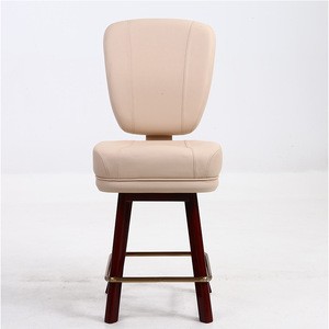New Model Wooden Leg Casino Bar Chairs Seat And Back With Molded Foam Poker Chairs Casino Slot Chairs