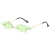 Import New novel bat wings design color transparent lens fashion women party sunglasses from China