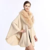 New products faux big fox fur collar poncho fur cape elegant ladies fur cape shawl