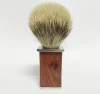 New products wooden handle super badger hair square shaving brush