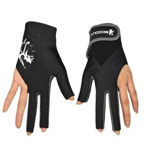 New style high quality left hand billiard pool gloves
