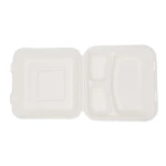 New Type material degradable disposable food tray made  Bagasse tableware disposable