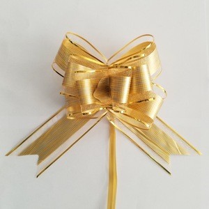 Newest organza ribbons Butterfly pull bow for gift package