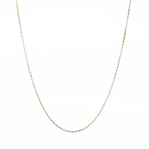 Nickel free stainless steel siver gold 2 tone cable chain mens women gold chains for jewelry making