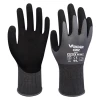 Nitrile rubber gloves with good grip for machinery operation