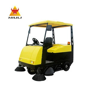 NIULI  High efficiency street dust cleaning road riding driving floor sweeper cleaning machines euipement electric rider sweeper