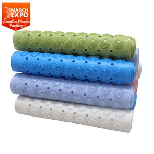 Non slip PVC Safety Bathroom Bath Shower Mat with Suction Cups