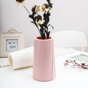 Nordic Decorative Ornaments Fall Resistant Tall Plastic Flower Vase Decor Plastic Vases For Floral Arrangements