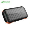Nova Original Factory 10000mAh Solar Charger Dual USB daily waterproof External Backup Battery Solar Panel Power Bank