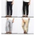 Import OEM Custom Service  Men Fashions Solid Color Casual Pants Men Straight Slight Elastic Ankle-Length Trousers Men from China
