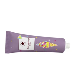 OEM Customized Purple Super- Food Soft Cosmetic Long Nozzle Plastic Squeeze Body Lotion Packaging Tube
