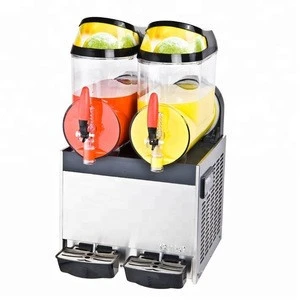 OEM double bowl plastic bowl ice juice slush machine cold drinking dispenser