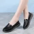 Import OEM genuine leather high quality Handmade   2020  slip on shoes women ladies flat shoes from China