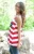 Import OEM Summer Casual Red and White Stripe Wholesale Women Custom Tank Top from China