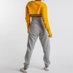 OEM Women Crop Top Hoodie Sports Set Gym Blank Jogger tracksuit Training Jogging wear Custom Wholesale
