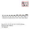 OEM/ODM 12pcs 3/8 DR 10-22mm CRV Socket Wrench Hand Tool Set