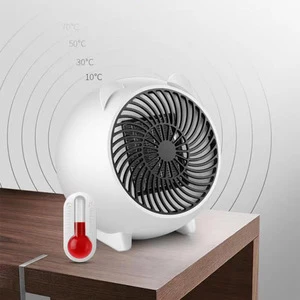 Office and Home Mini Space Electric Heater Fan with PTC Ceramic Heating Element