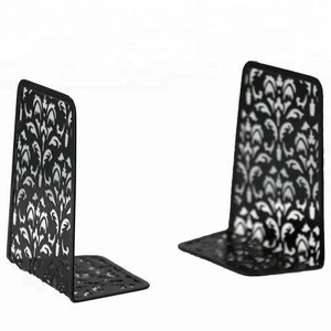 Office school stationery Punched Metal library Iron Bookend for student