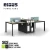 Import office workstation 2 4 6 8 people workstation from China