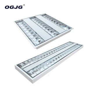 OGJG Aluminum louver reflector recessed mounted office led grille light