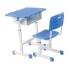 old plastic cheap school classroom furniture design adjustable height single children student desk and chair