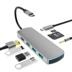 OLINK 8 In 1 Laptop Multifunction Docking Station Type C To Tf Usb 3.0