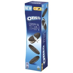OREO Crispy and Thin chocolate biscuits with vanilla cream