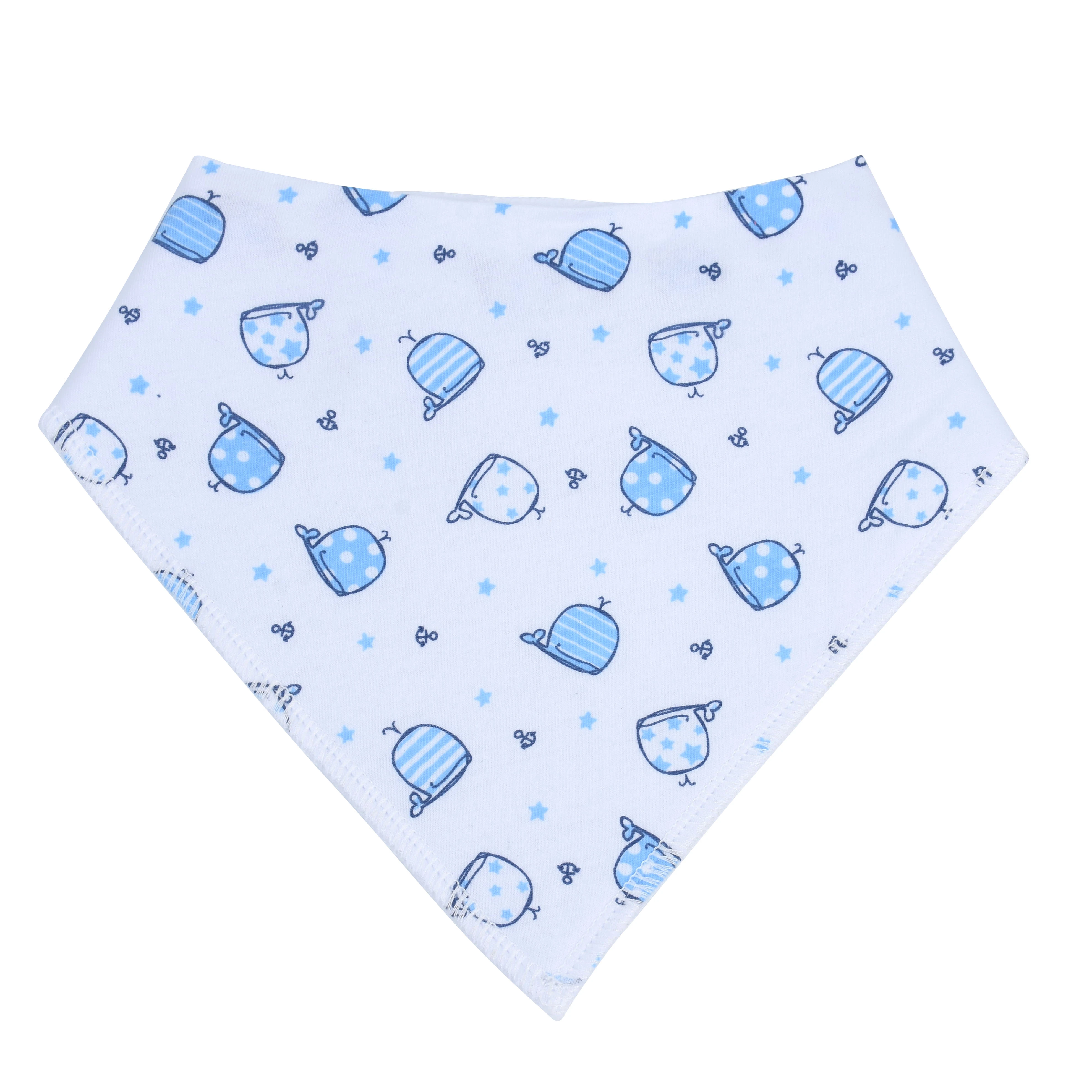 Organic Cotton White Baby Bibs for Infant, Toddler