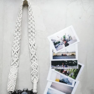 other decoration accessories for camera strap ,lady bag strap with macrame cotton rope