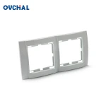 OUCHI Wall Switch Socket Accessories 3 Gang Light Switch Frame Plate