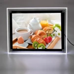 outdoor Advertising Light Boxes restaurant acrylic led menu board