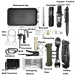 Outdoor Camping 16 In 1 EDC Hand Tools  Emergency  Multi Tool Set Survival Kit