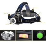 Outdoor Camping hiking rechargeable High Power led  Headlamp , zoomable  flashlight headlamp