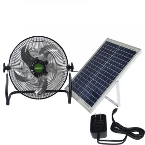Outdoor cooling fan portable USB charging die casting aluminum fan blade solar fan