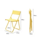 Outdoor garden metal portable folding chair in stock