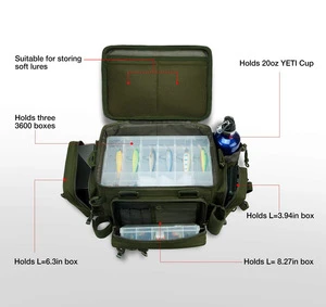 Outdoor Military Grade Large Storage Fishing Tackle Bag