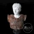 Import outdoor stone carving greek bust sculptures from China