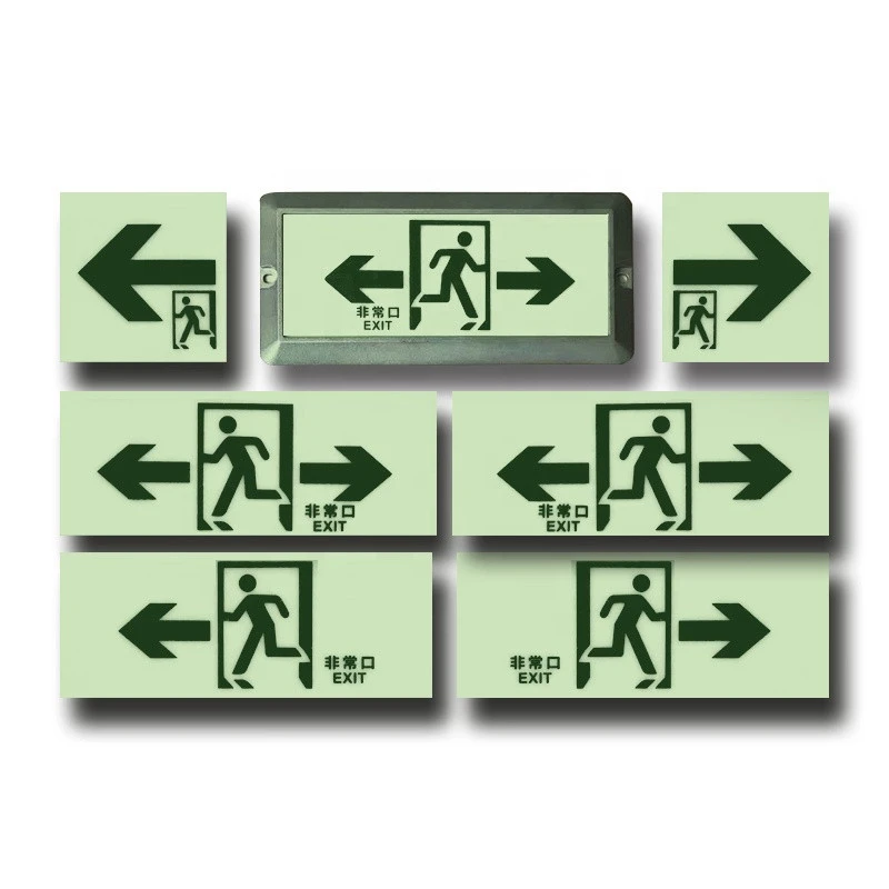 Photoluminescent running man  exit sign/luminous  emergency sign