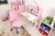 Import Pink height adjustable children study table kids desk furniture with bookshelf from China