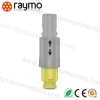 Plastic medical circular push-pull connector P series 14pin male cable mounted plastic plug with bend relief S11MC7-P14