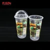 Plastic Printing PP cup with dome lid