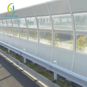 Polycarbonate sheet fire proof sound proof noise barriers on both sides of the road