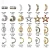 Popular Gold Alloy Metal 3D Nail Charms for Other Nail Art Products Decoration Supplies