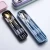 Import Portable Cutlery Set Travel Cutlery stainless steel Spoon Chopsticks Fork and Wheat Box from China