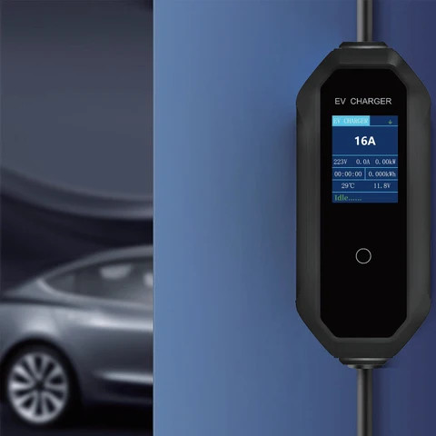 Portable Or Wall-Mounted Gb/T Delay Charging Adjustable Current 16A 32A Electric Car Chargers Ip54 Waterproof Ev Charge Gbt 7Kw