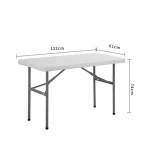 Portable Outdoor Folding Utility Table for Party, Camping, Rental