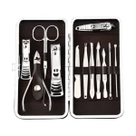 Portable Stainless Steel Nail Clippers Set Nail Tools Manicure Pedicure Set Of 12 Pieces Nail Clippers